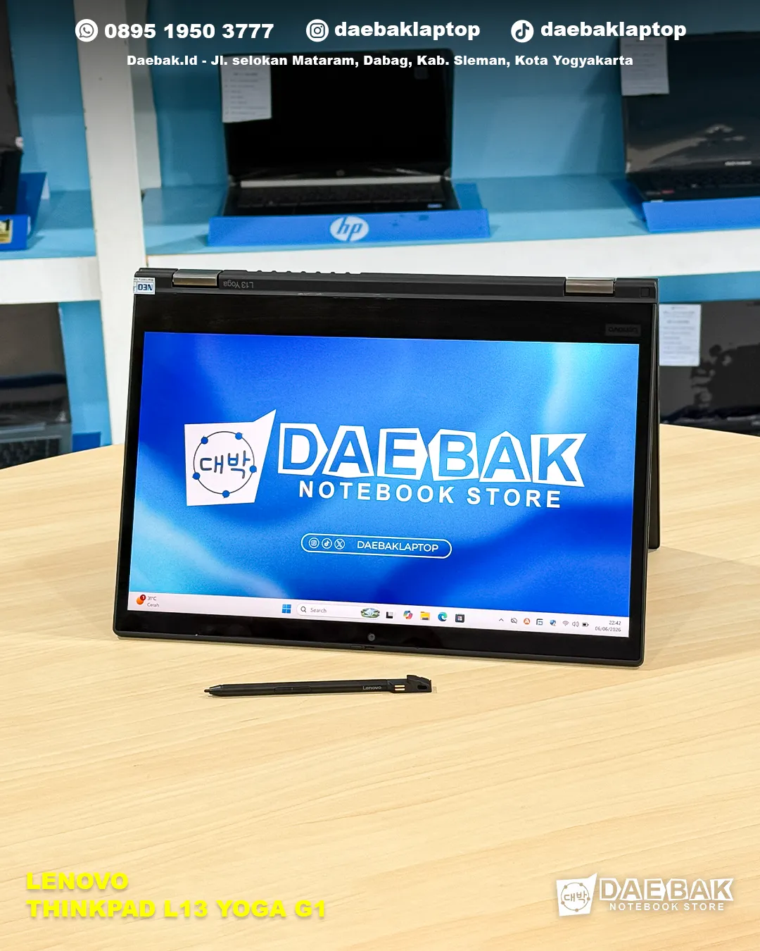 LENOVO Lenovo ThinkPad L13 Yoga Gen 1 - Black