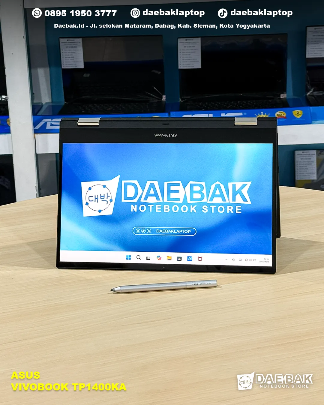 ASUS Vivobook TP1400KA Blue Grey